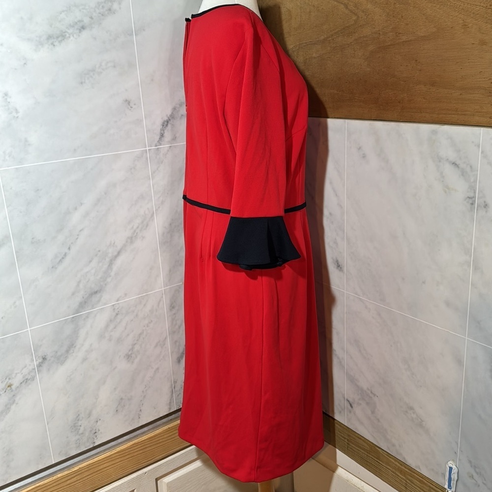 Allen Kay Women’s Royal Sleeve Sheath Dress Size 16 - Picture 2 of 11